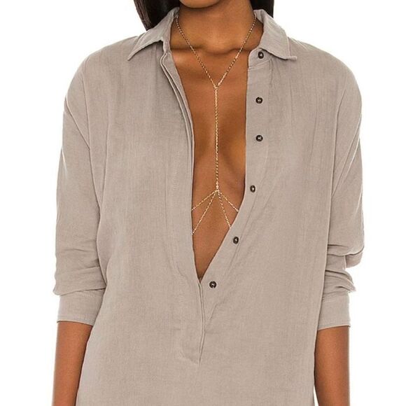 Joolz by Martha Calvo Stella Body Chain in Gold Pre-owned - Picture 1 of 4